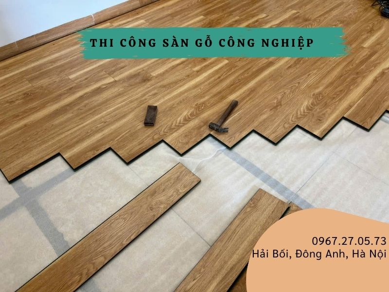 thi công sàn gỗ vinasan