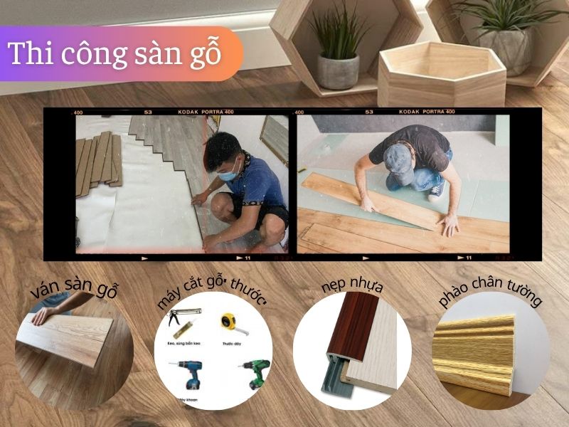 báo giá thi công sàn gỗ công nghiệp vinasan
