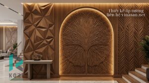 Hình ảnh mẫu ốp tường trang trí phong cách