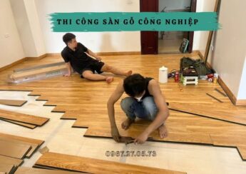 thi công sàn gỗ vĩnh yên