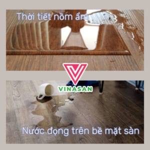 Sàn gỗ công nghiệp bị ẩm