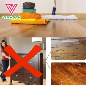vệ sinh sàn gỗ đúng cách