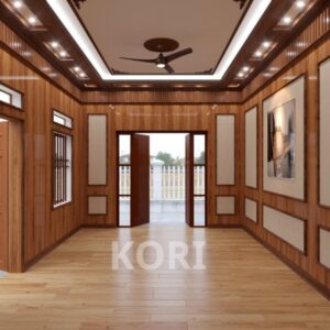 Trang tri ốp tường phòng khách