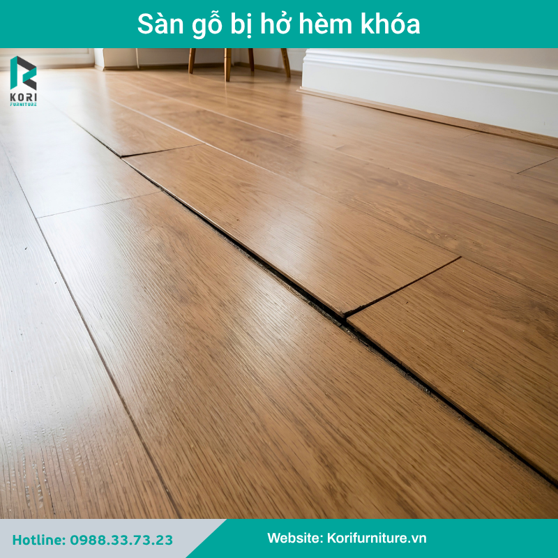 Sàn gõ bị hở hèm khóa