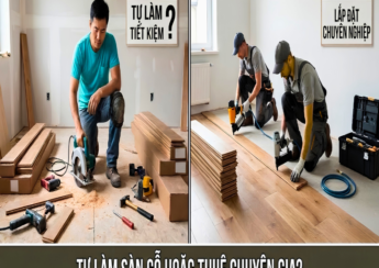 Tự lát sàn gỗ hay thuê thợ lát sàn